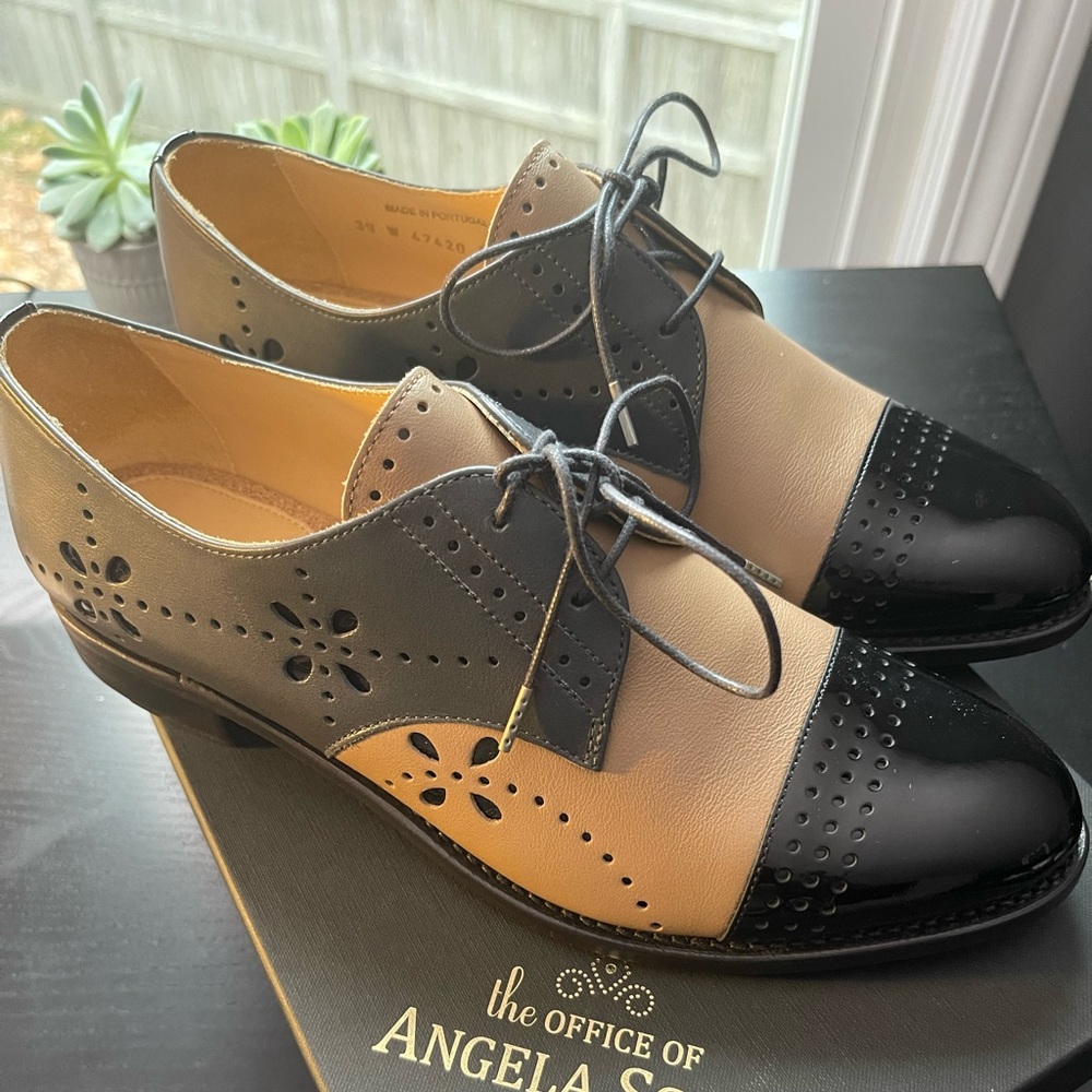 THE OFFICE OF ANGELA SCOTT | Mr. Ava Cap Toe Derby | Size 39
